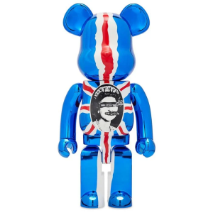 Sex Pistols, God Save the Queen - 1000% Bearbrick (Chrome ed.)